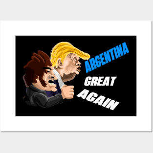 Javier Milei and Donald Trump "ARGENTINA GREAT AGAIN" Posters and Art